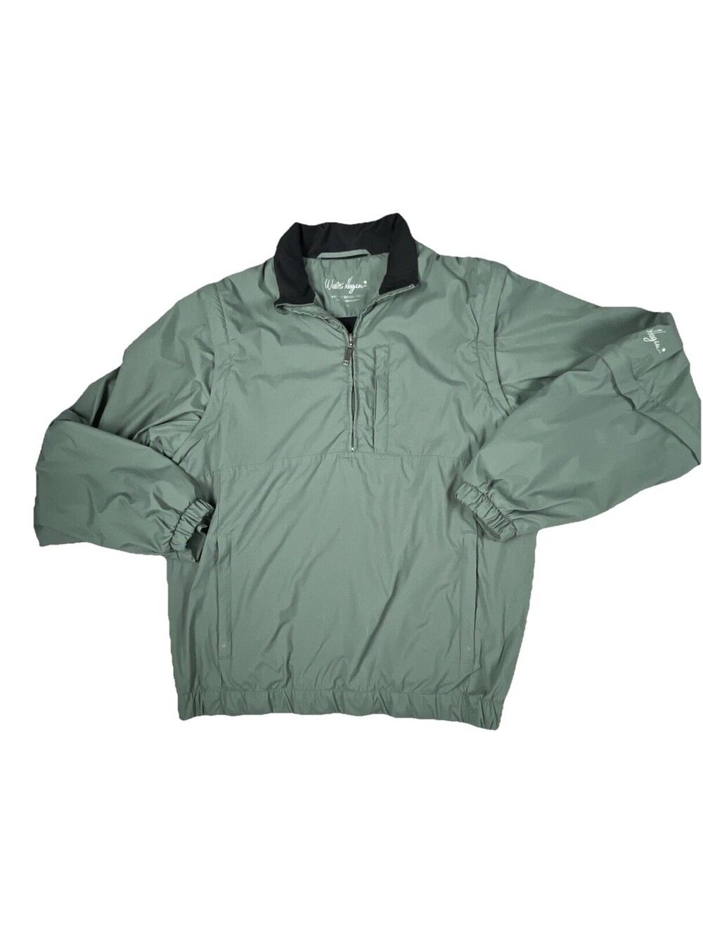 Walter Hagen Golf Quarter Zip Windbreaker Pullover Jacket Mens M Convertible